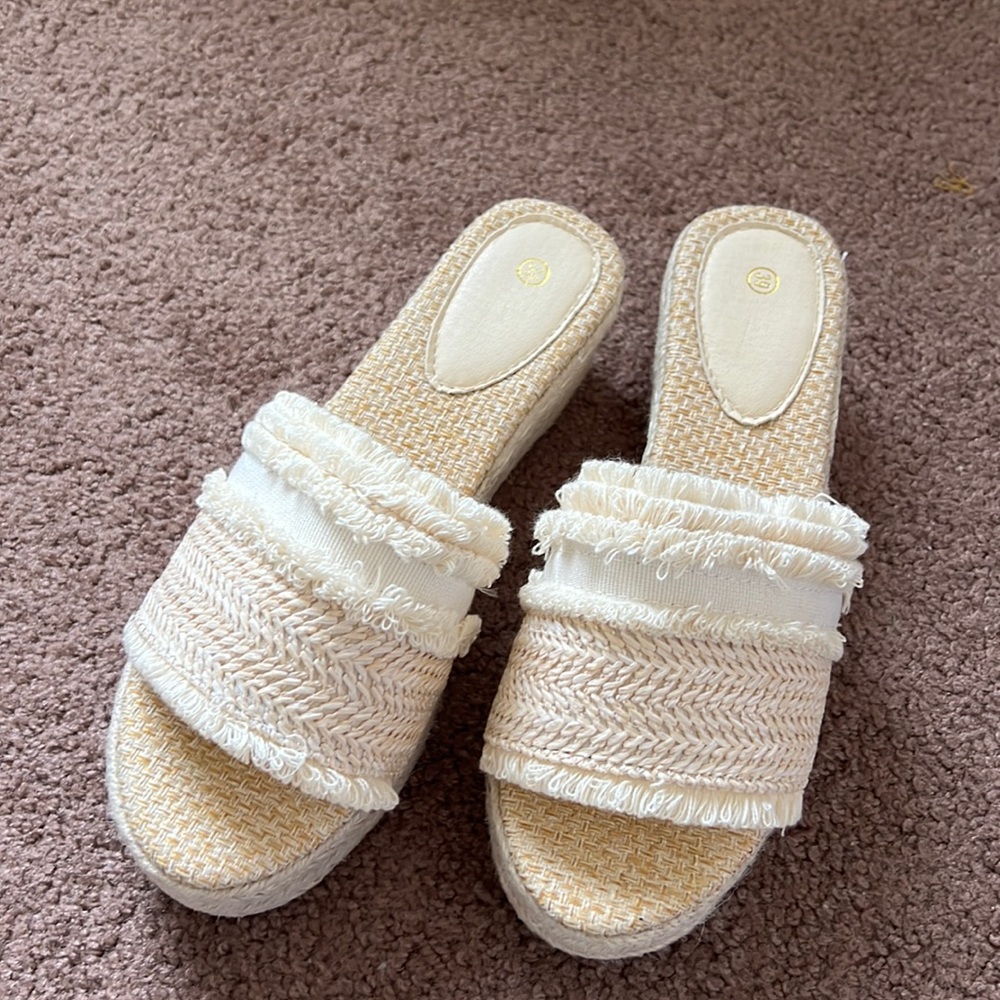 SHEIN size 39 espadrille shoes never worn